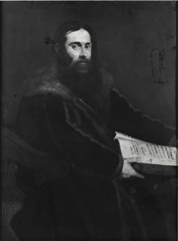 A. C. Cooper — Anonimo veneziano - sec. XVI - Ritratto di gentiluomo con libro — insieme